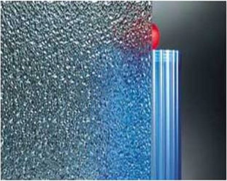 Verre décoratif 4 mm ( Goutte d' eau ) Vitrerie AB Fermetures Le Havre