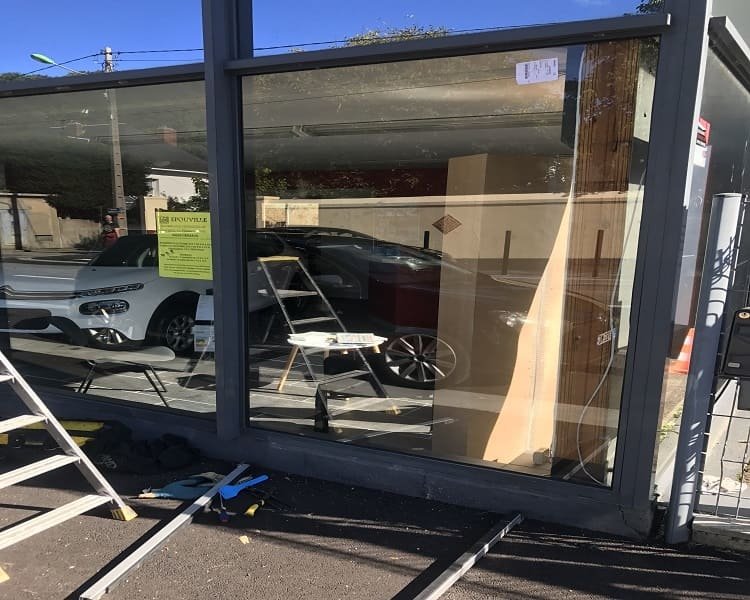 Miroitier et Vitrier ab fermetures le havre remplacement de vitrine commerce-76600
