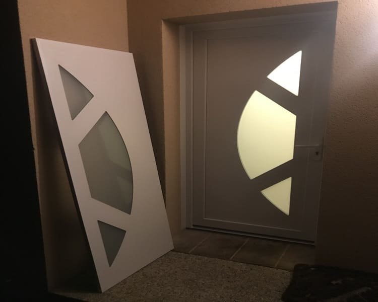 remplacement de vitrage de porte d' entrée au Havre
